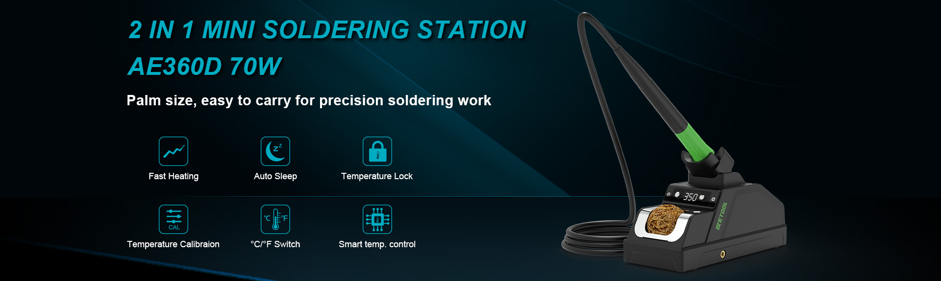 AE360D portable soldering station